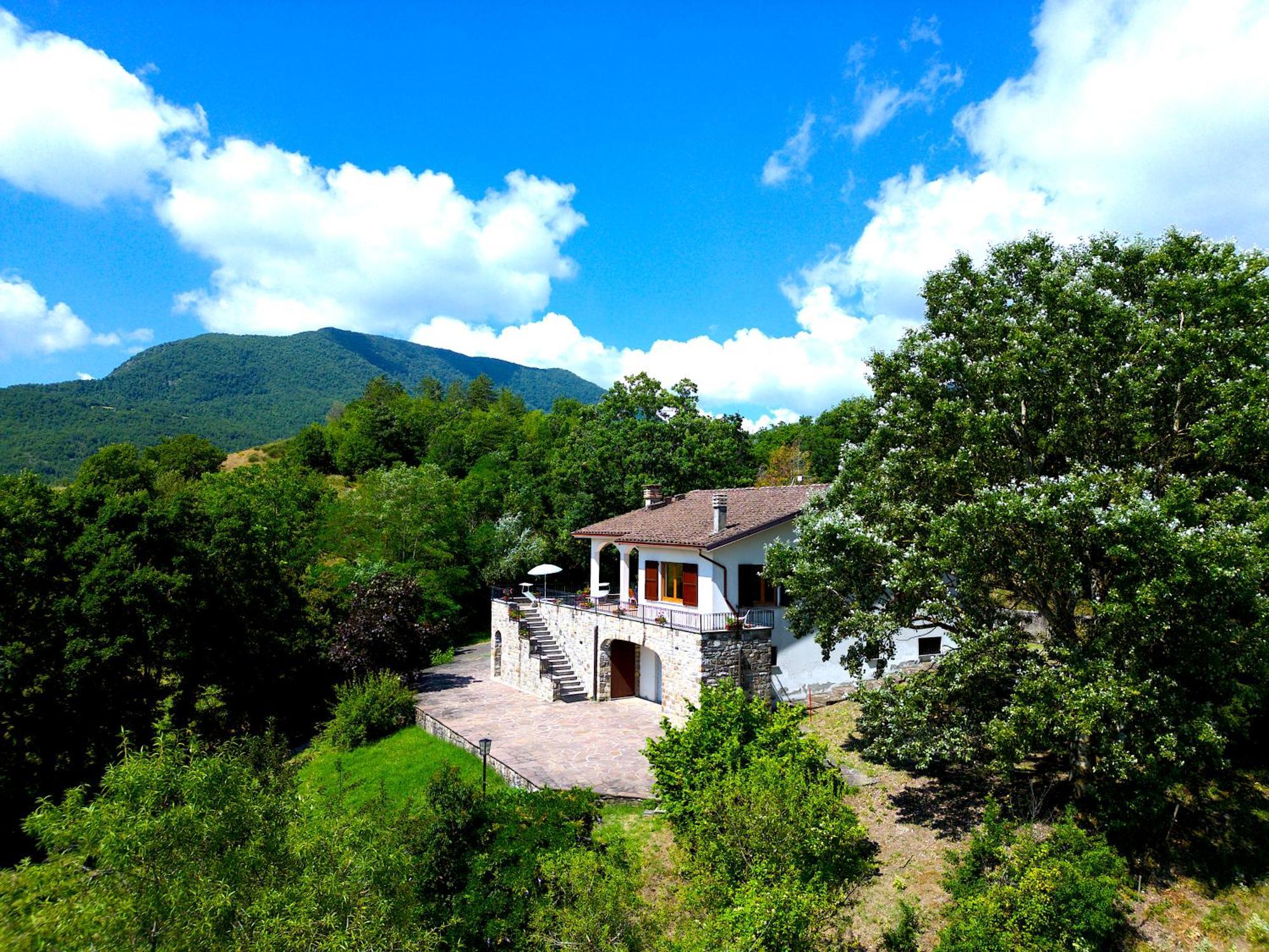 Casa Del Bosco - Vista Mozzafiato & Parco 4 Ettari Villa Bobbio Buitenkant foto